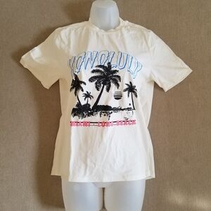 Honolulu Miami Long Beach Graphic Tee Women/Girls Unisex Size XS